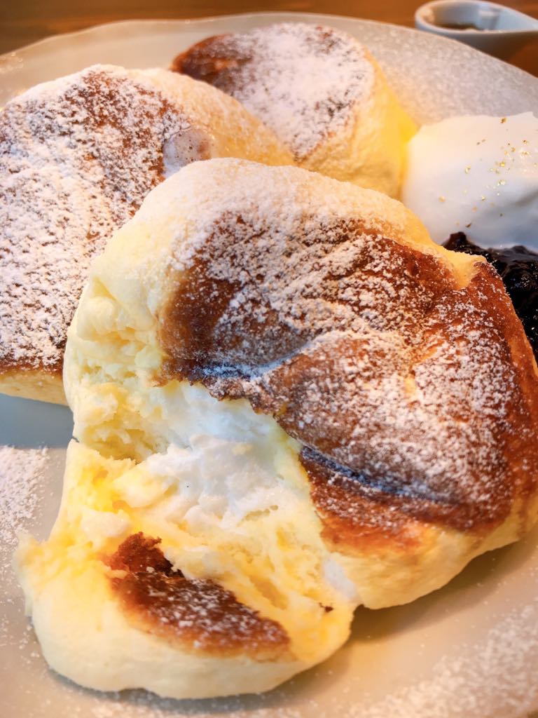 Cafe Tamon's Japanese pancakes are rich and creamy through and through.