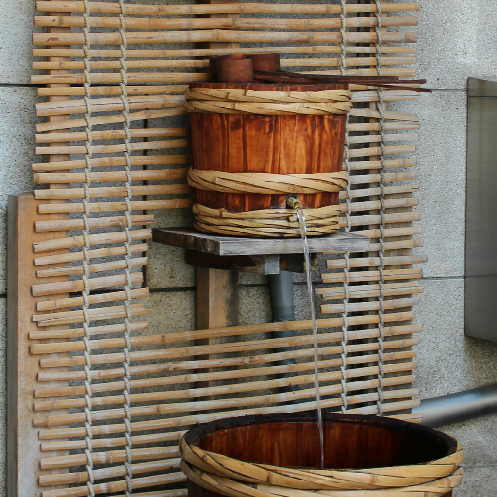 water travels a hundred years from mount haku to fukumitsuya sake brewery in kanazawa ishikawa japan