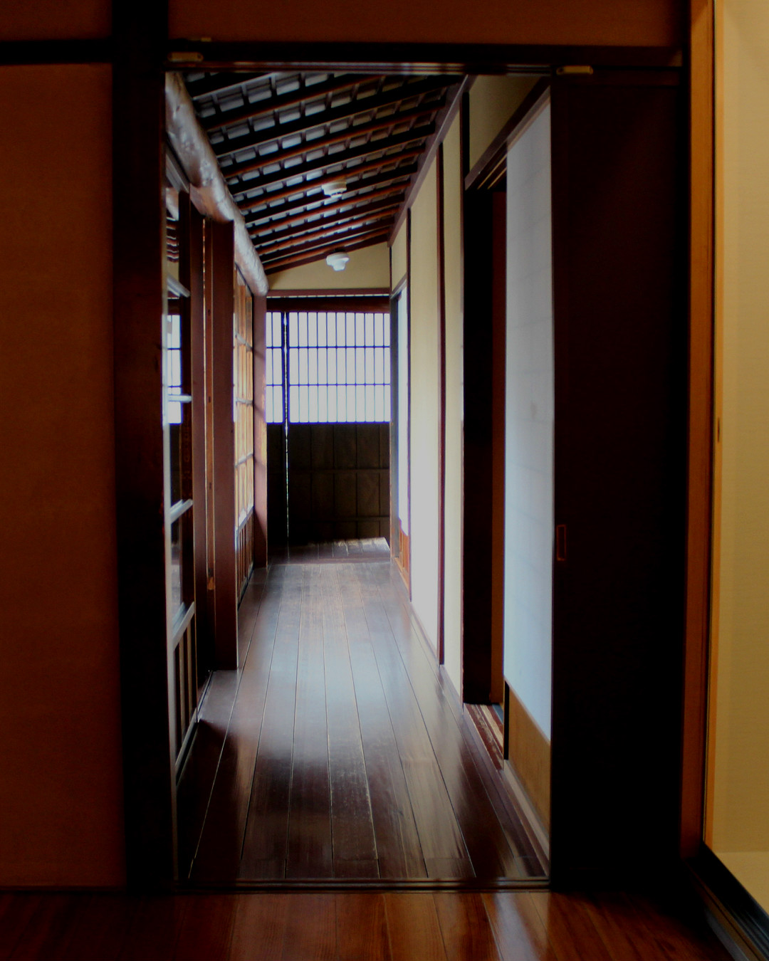 The nightingale floor in Terashima's House, the banished samurai of Kanazawa, Japan