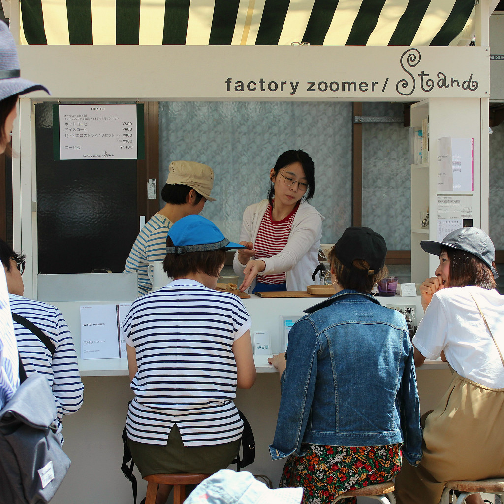 Many booths turn into miniature cafes during Shin Tatemachi's Coffee Campaign in Kanazawa, Japan