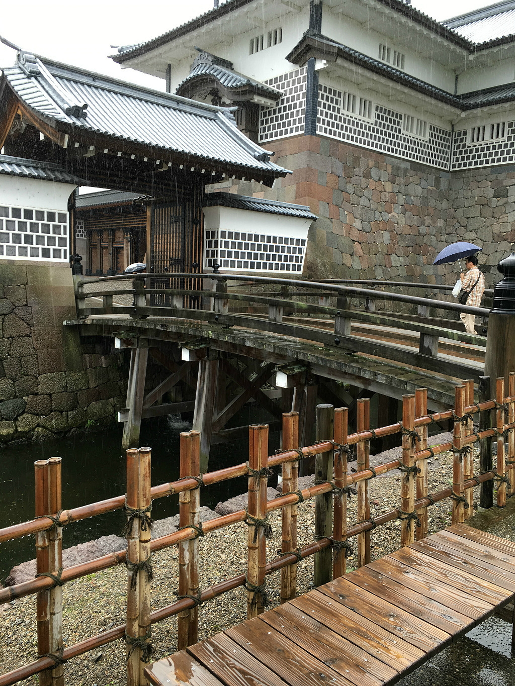 Kanazawa Castle Moat Rain, Aaron Maninno