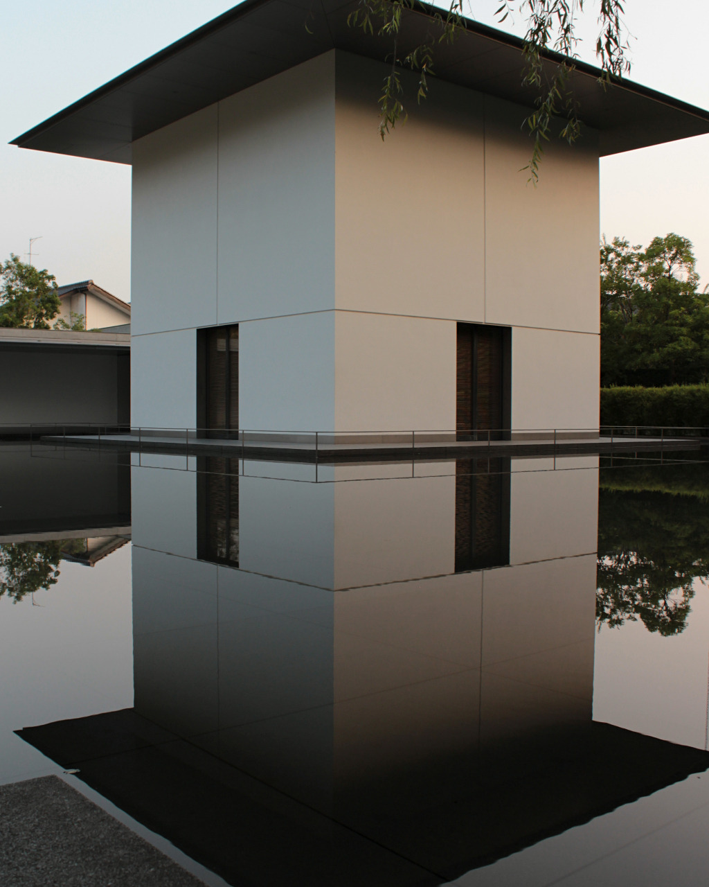 Contemplative Space exterior at the D.T. Suzuki Museum in Kanazawa, Japan