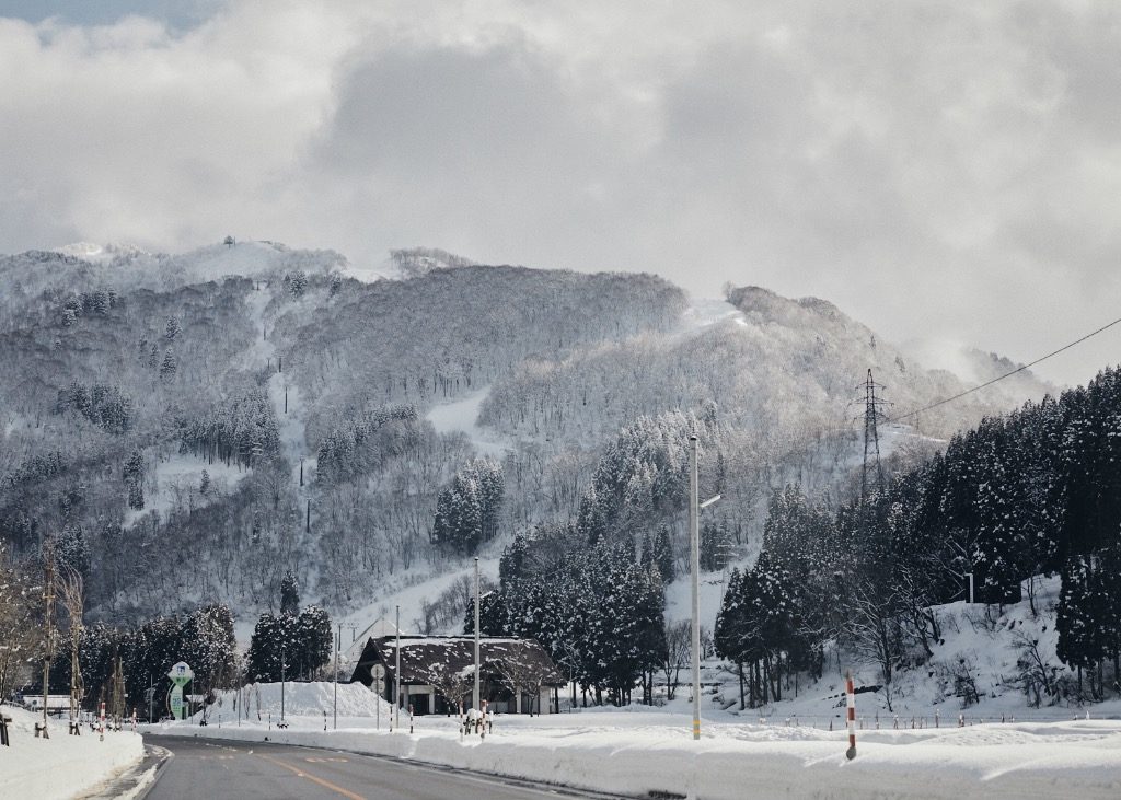 Shiramine, heavy snow