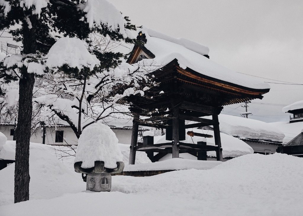 Shiramine, heavy snow