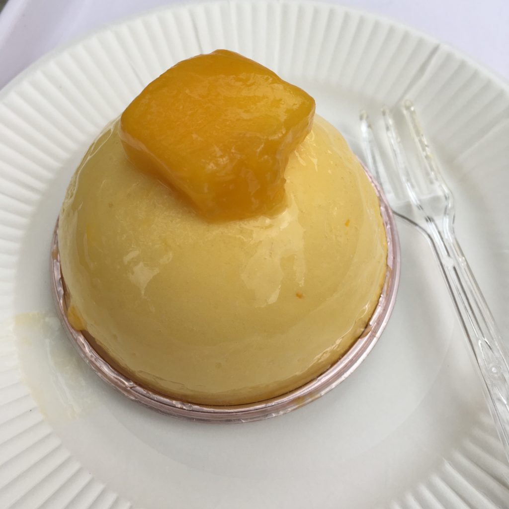 Mango custard cream puff from a sweets fair in Kanazawa, Japan, by Aaron Mannino