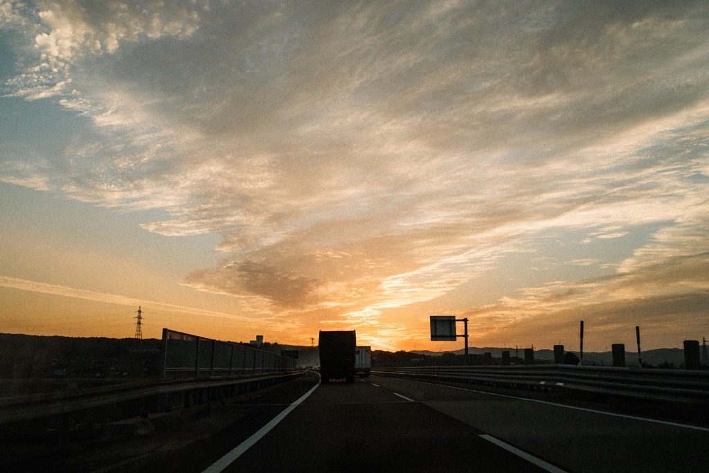 White Road, the highway that leads to Shirakawa-go