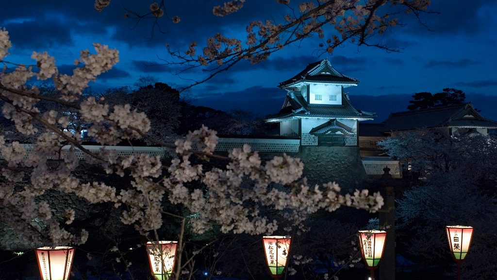 Kanazawa Castle Light Up, one of many light up events in Kanazawa, Japan