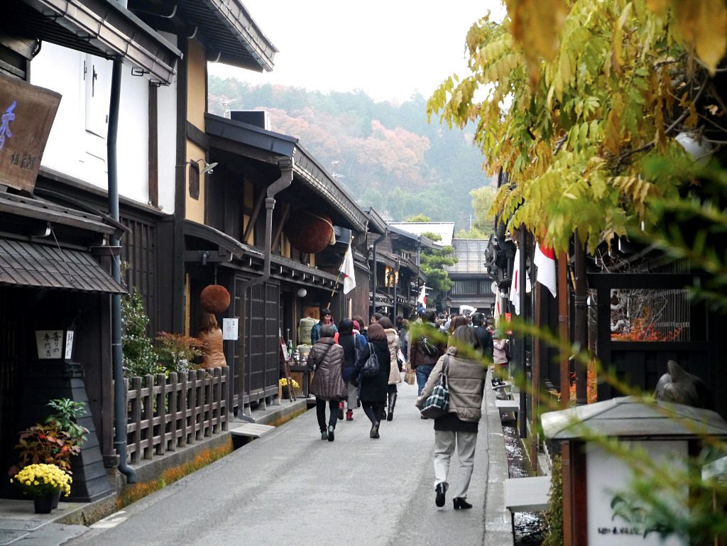 The main road of Old Town in Takayama