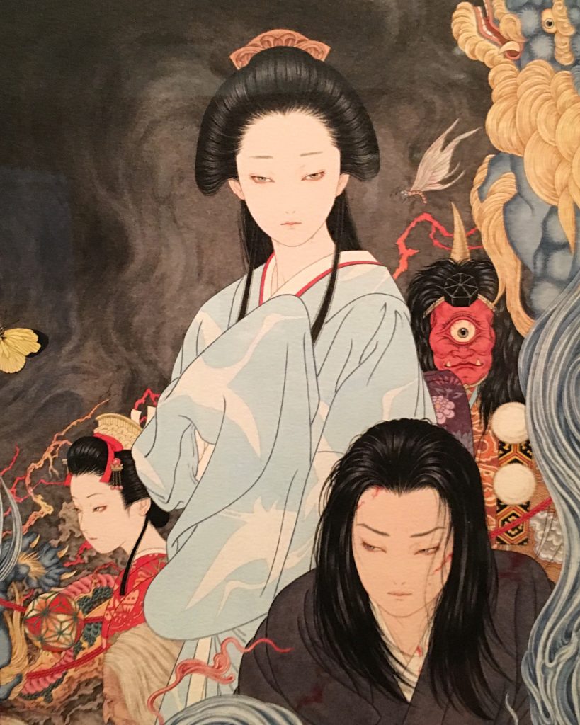 Illustrations of Izumi Kyoka's stories, by Aaron Mannino