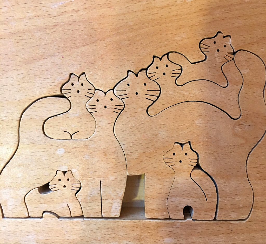 A hand-made wooden puzzle of Kanazawa, Japan, by Aaron Mannino