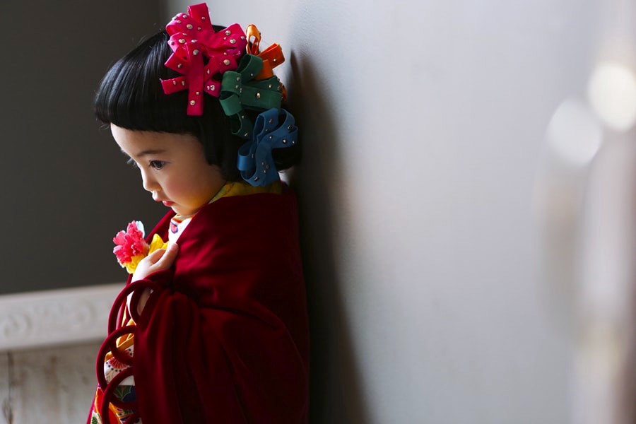 3-year-old in kimono, by Studio Emu