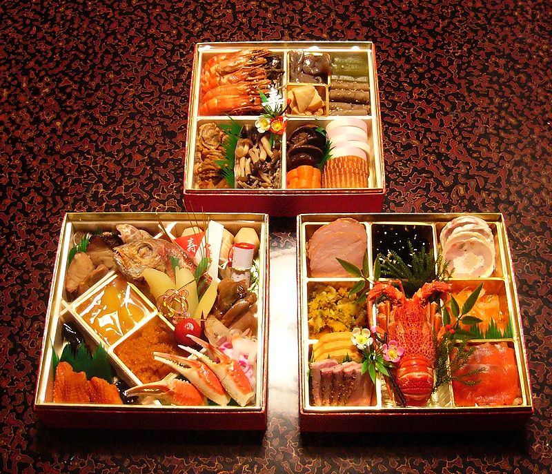 Osechi set, courtesty of wikicommons