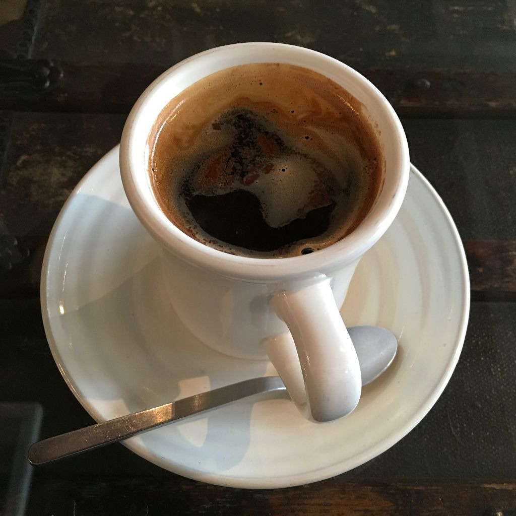 Americano at Curio Espresso and Vintage Design in Kanazawa, Japan, by Aaron Mannino