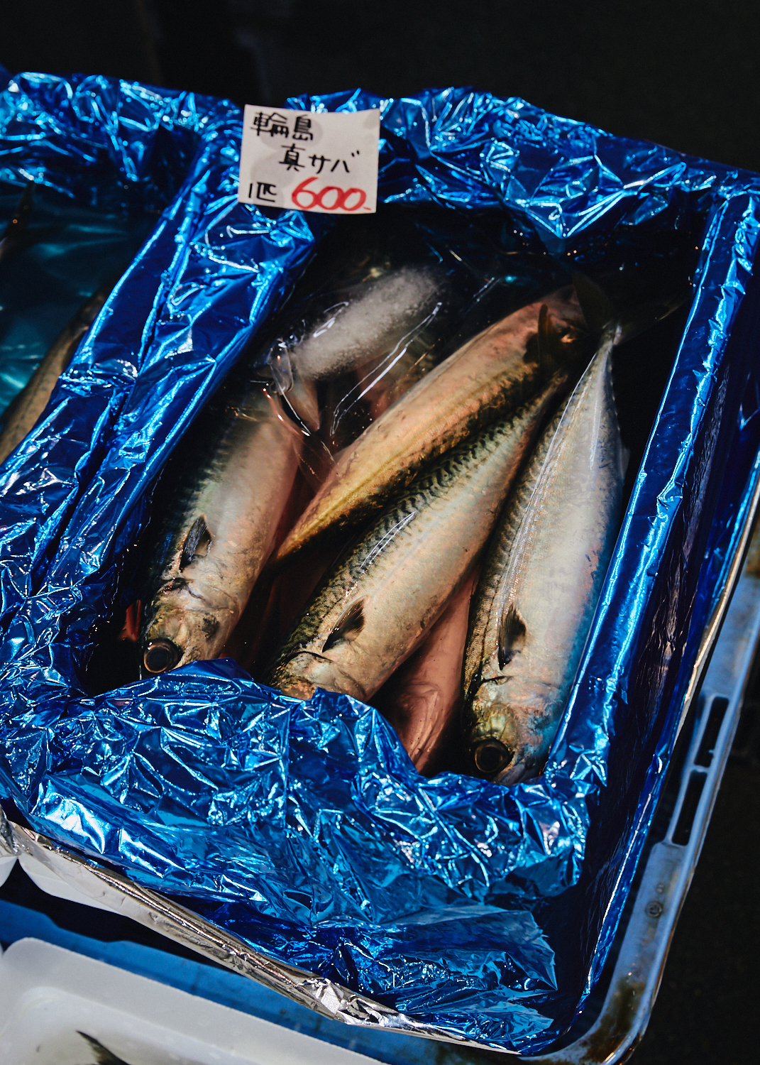 Fish for sale at Iki Iki Market in Ono Port, Kanazawa, Japan