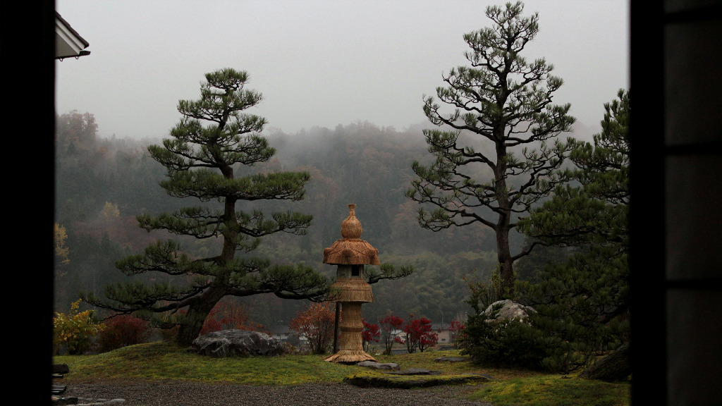 View from royal inn in Edomura, Yuwaku, Kanazawa