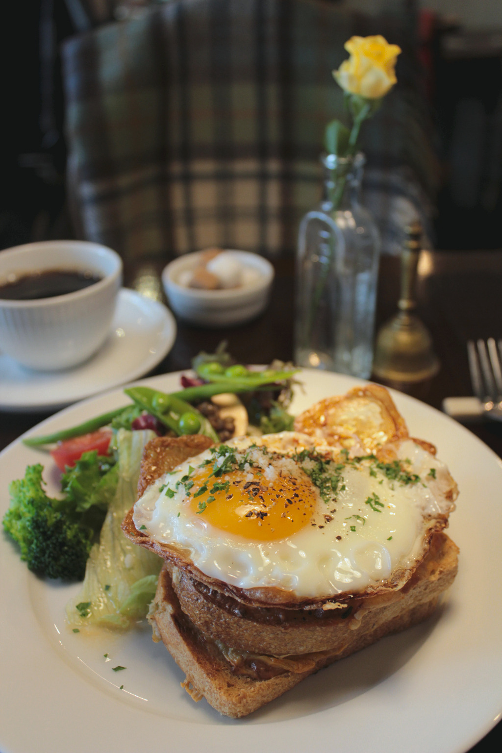 Hiramipan Breakfast Croque Madam in Kanazawa, Japan