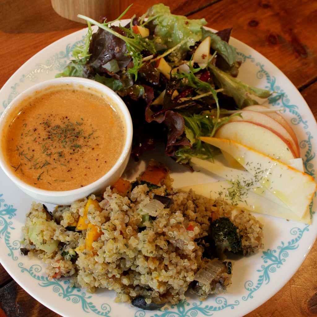 Quinoa Plate at Curio in Kanazawa, Japan