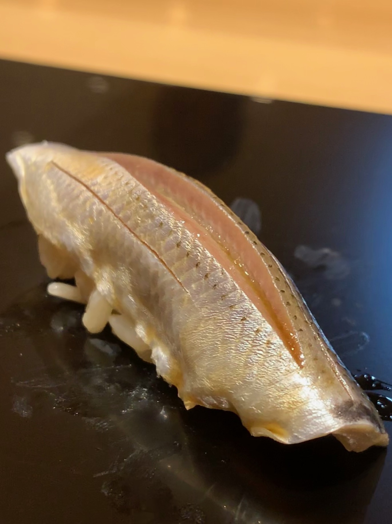 bite sized sushi at Sushi Issey, Kanazawa
