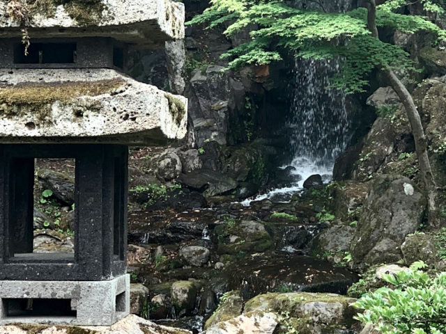 Midori Waterfall in Kenrokuen Kanazawa