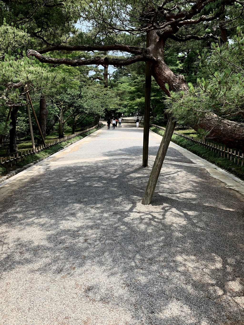 The sloped entrance of Kenrokuen Garden in Kanazawa