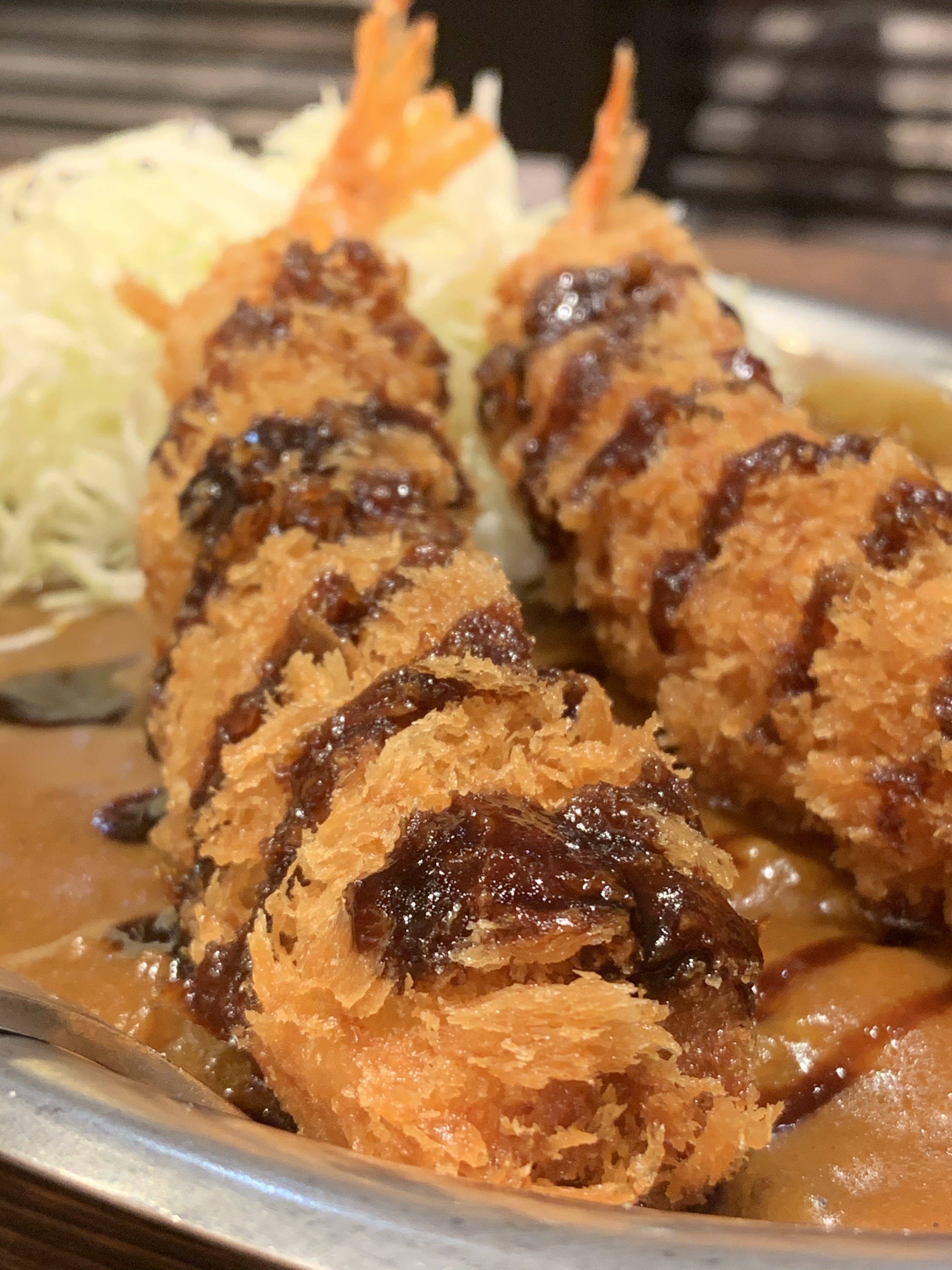 Prawn Curry at Champion Curry in the basement of Omicho Market, Kanazawa