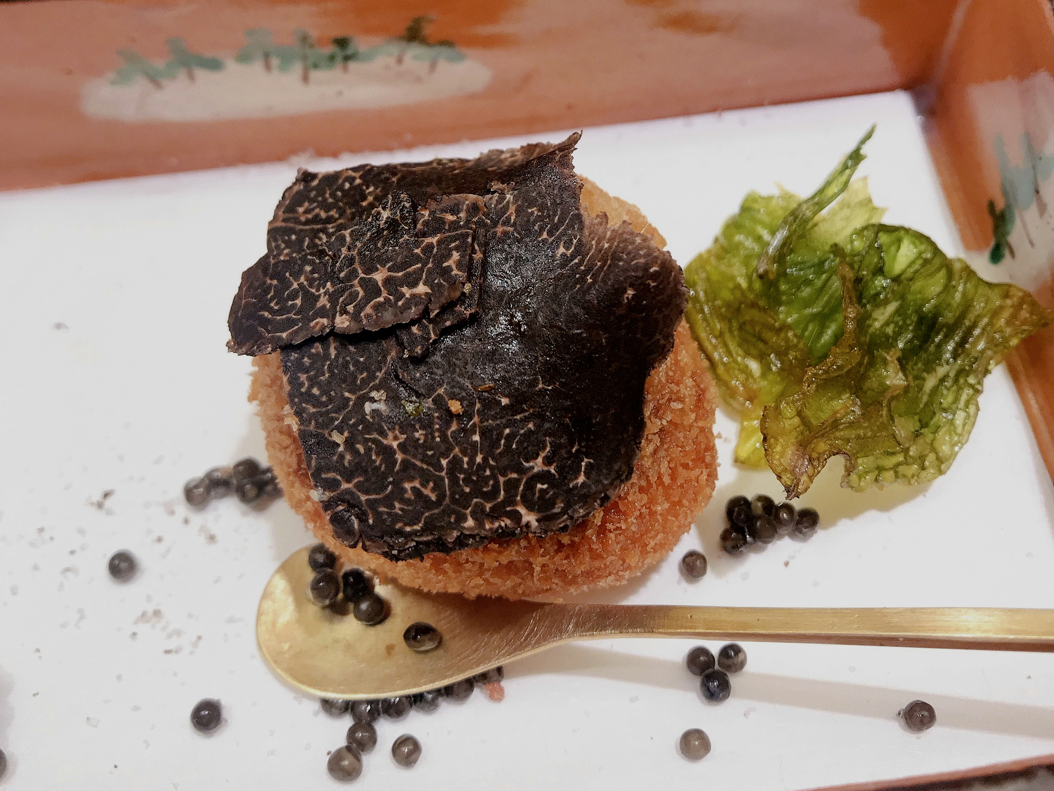 Truffle dish at Yokoyama in Kanazawa, Japan