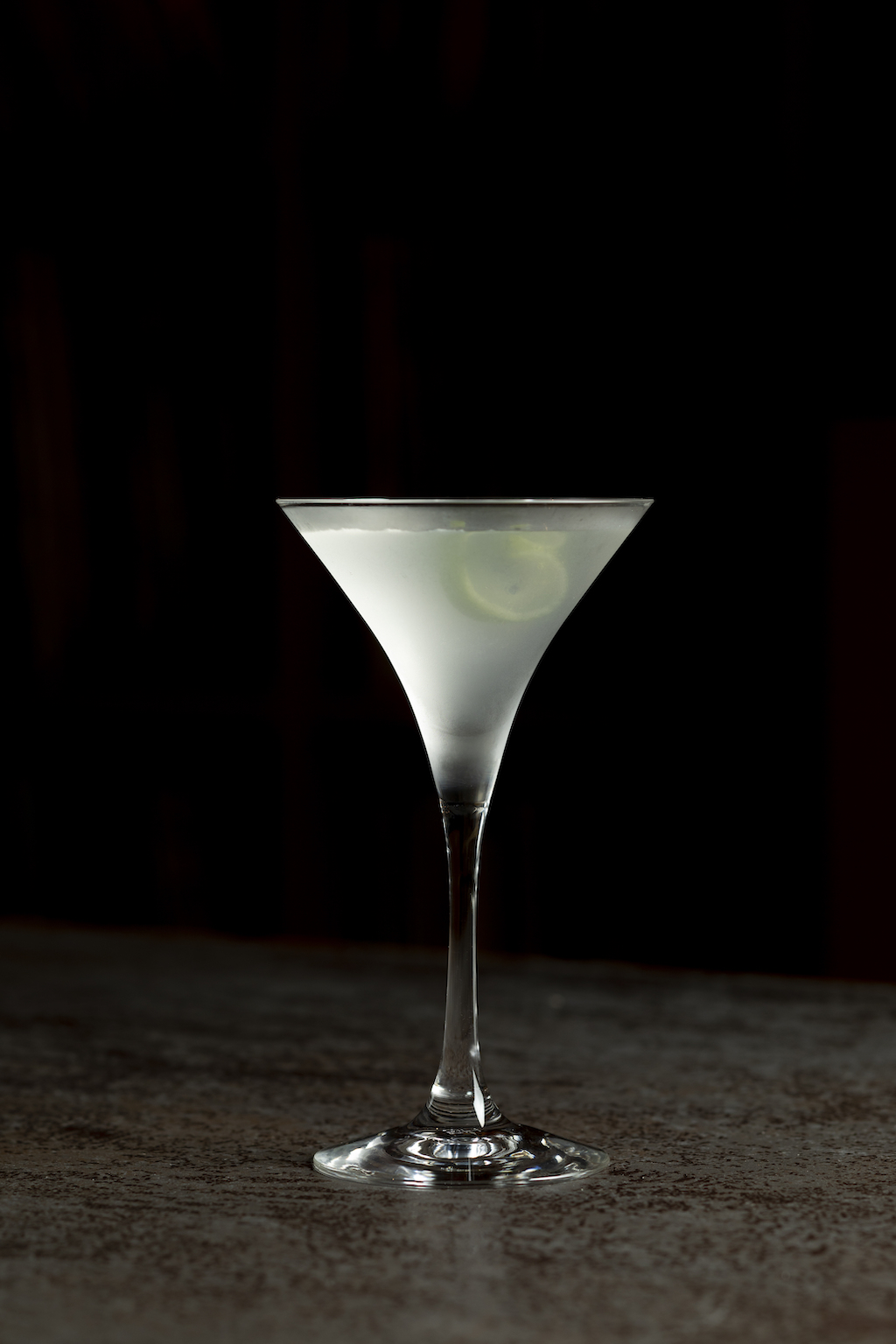 Viva Tirado, a cocktail by Kanazawa Music Bar, served in a martini glass and based on the song of the same name by El Chicano